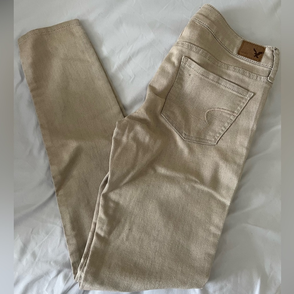 American Eagle Khaki Tan Jean Legging